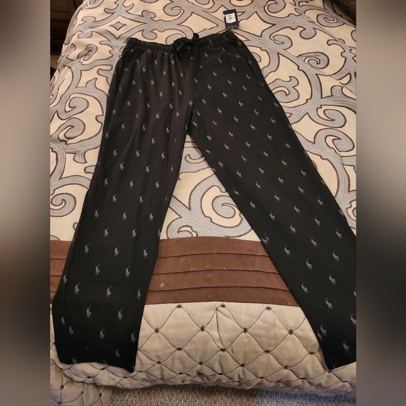 SOLD!!! $55 Mens Ralph Lauren Polo Signature Pony Pajama Pants Sz Med. - Picture 6 of 10